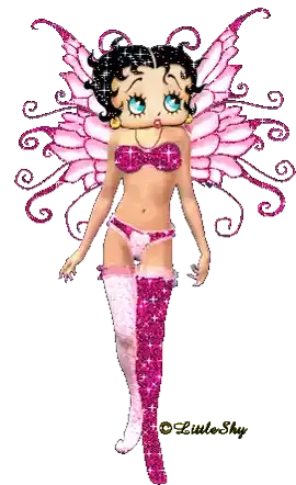 Betty Boop Fairy Sticker - Betty Boop Fairy Glitter Stickers
