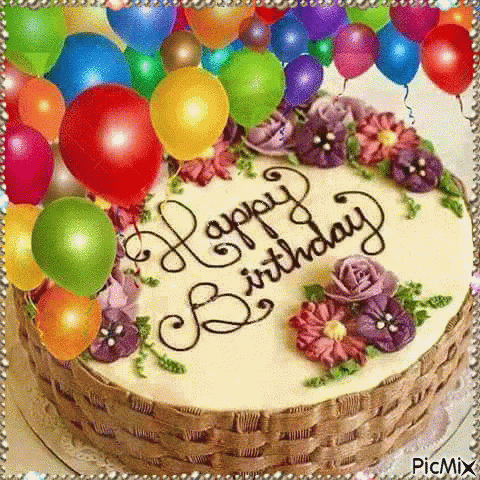 Happy Birthday Birthday Cake GIF - Happy Birthday Birthday Cake Sparkle GIFs