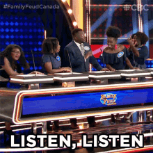 Listen Listen Family Feud Canada GIF - Listen Listen Family Feud Canada Listen GIFs