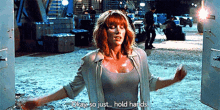 Jurassic World Claire Dearing GIF - Jurassic World Claire Dearing Okay So Just Hold Hands GIFs