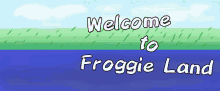 welcome frog froggie land gif