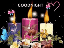 Good Night Candles GIF