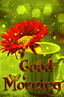 Good Morning Mug GIF - Good Morning Mug Flower GIFs