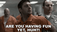 Are You Having Fun Yet Huh Dean Winchester GIF