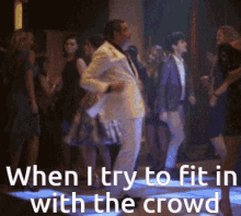 When I Try To Fit In With The Crowd Crowd GIF