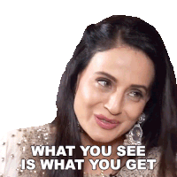What You See Is What You Get Ameesha Patel Sticker