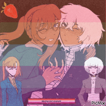 a collage of anime characters with the name mayacozzi on it