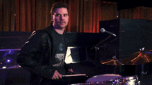 Drumming Dave Crosby GIF