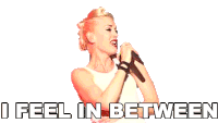I Feel In Between Gwen Stefani Sticker - I Feel In Between Gwen Stefani No Doubt Stickers