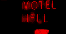 neon lightd motel hell vacancy vacances