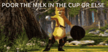 Milk Puss In Boots GIF - Milk Puss In Boots Tree GIFs