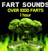 a poster for fart sounds over 1000 farts