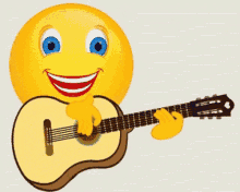Love Music Guitar GIF - Love Music Guitar Smiley GIFs