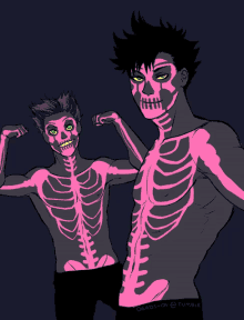 Haikyuu Skeleton GIF - Haikyuu Skeleton Paint GIFs