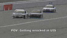 a cartoon of a fat man pointing at a race car with the words " it 's you " on the bottom
