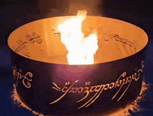 Lord Of The Rings Fire Pit GIF - Lord Of The Rings Fire Pit One Ring To Rule Them All GIFs
