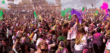 Festival Of Colors Gifkaro GIF - Festival Of Colors Gifkaro Partying GIFs