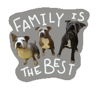 Amstaff Family Sticker - Amstaff Family Stickers