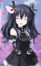 a girl in a black dress with the word labyrinth on the front