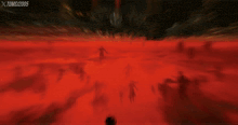 a poster for lokah shows a group of zombies walking in the dark
