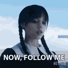 Now Follow Me Wednesday Addams GIF - Now Follow Me Wednesday Addams Jenna Ortega GIFs