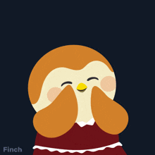 a happy 4th of july card with a bird