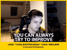 You Can Always Try To Improve Jos Van Meurs GIF - You Can Always Try To Improve Jos Van Meurs Violent Panda GIFs