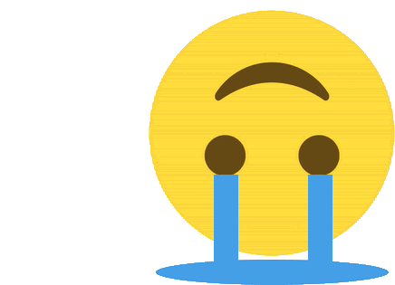 Upside Down Crying Sticker - Upside Down Crying Stickers