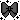a pixel art illustration of a black bow tie .