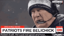 Bill Belichick Fired GIF - Bill Belichick Fired Patriots GIFs