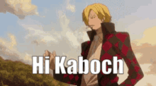 Hi Kaboch Sanji GIF - Hi Kaboch Sanji Anime GIFs