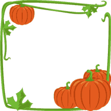pumpkin outline halloween party joypixels gourd outline border