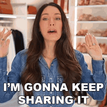 Im Gonna Keep Sharing It Shea Whitney GIF - Im Gonna Keep Sharing It Shea Whitney I Will Continue To Share It GIFs