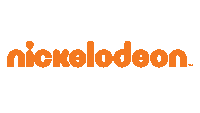 a logo for nickelodeon is orange and white