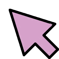 Pink Cursor Sticker - Pink Cursor Stickers