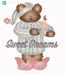 Sweet Dreams Gifkaro GIF - Sweet Dreams Gifkaro Teddy Bear GIFs