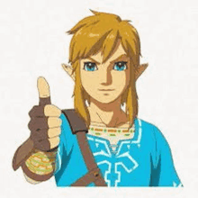 Zelda animation - Link run for rupees on Make a GIF