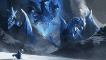Trishula Ice Barriers GIF - Trishula Ice Barriers Icy Dragon GIFs