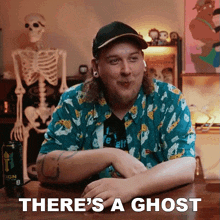 There'S A Ghost Austin Dickey GIF - There'S A Ghost Austin Dickey The Dickeydines Show GIFs