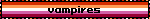 a blurred image of a lesbian flag with the word vampires on it .
