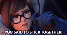 You Said To Stick Together Mei GIF - You Said To Stick Together Stick Together Mei GIFs
