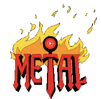 Metal メタル Sticker - Metal メタル ヘビメタ Stickers