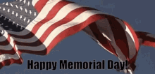 Happy Memorial Day American Flag GIF