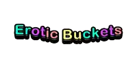 a colorful logo for erotic buckets on a white background .