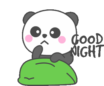 Panda Good Night Sticker - Panda Good Night Zzzzz Stickers