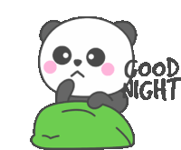 Panda Good Night Sticker - Panda Good Night Zzzzz Stickers