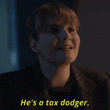 a woman says he 's a tax dodger