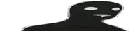 a black and white image of a snake on a white background .