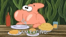 Sponge Bob Patrick Star GIF - Sponge Bob Patrick Star Eating Lots Of Food GIFs