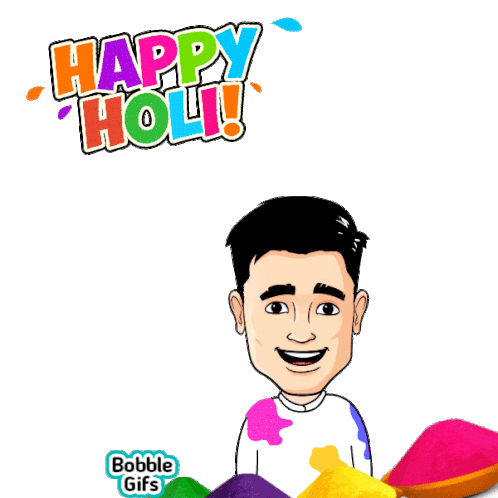 Happy Holi Holi Sticker - Happy Holi Holi Happy - Discover & Share GIFs